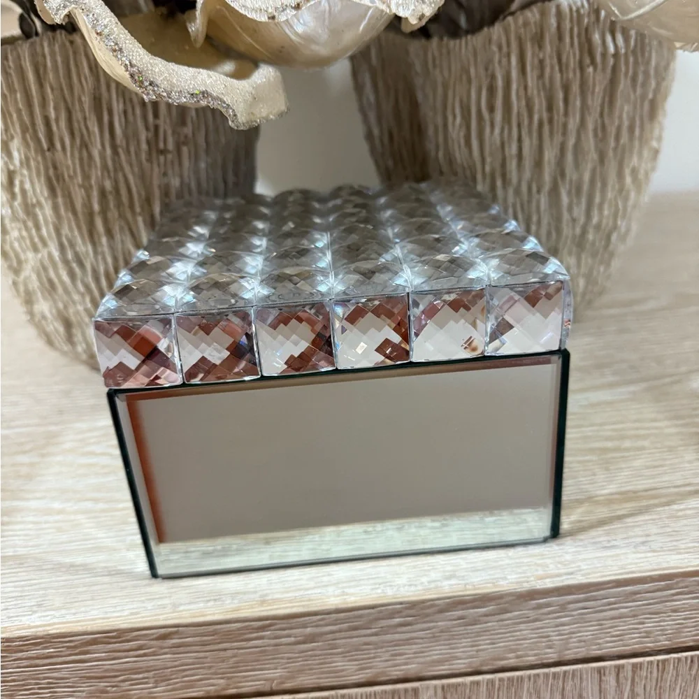 Crystal Mirrored Stella Large Jewelry Box